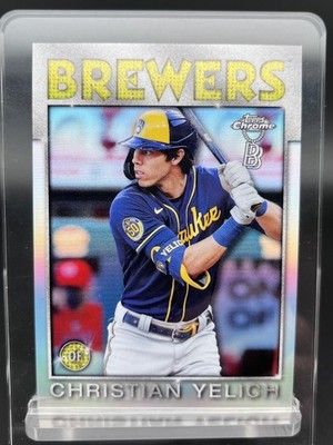 #86TB-7 - 2021 Topps Chrome Ben Baller - Christian Yelich - Refractor