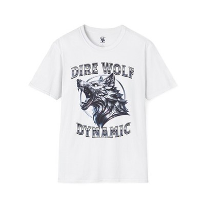 Dire Wolf Dynamic T-Shirt  Fierce Wolf Head Graphic Tee  Bold Fantasy Design   