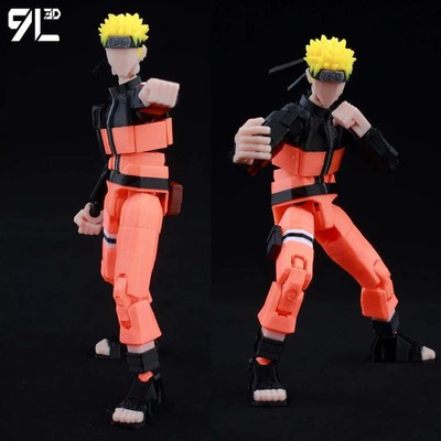 3D Printed Naruto: Shippuden Uzumaki Naruto Lucky Dummy 13 Movable