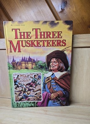 Vintage The Three Musketeers 1976 Golden Press Illustrated Hardcover A Dumas