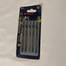 BOSCH 5 PACK T-SHANK JIG SAW BLADES T101D CLEAN CUTS WOOD PVC 5-6 TPI JIGSAW
