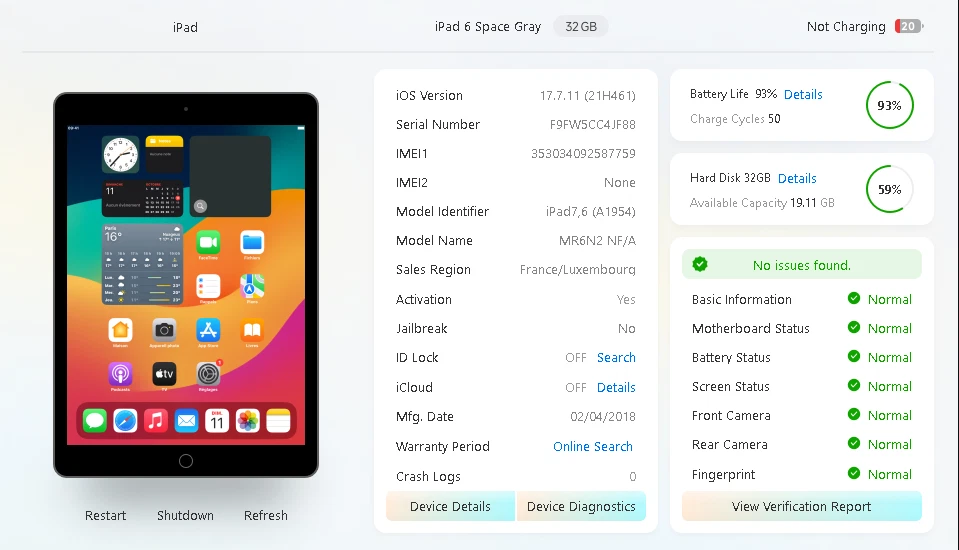 Apple iPad (6th generation) · 32GB · Cellular, photo 4 sur 5