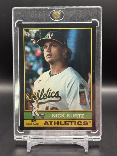 Nick Kurtz [Black SP] #706 2025 Topps Heritage High Number card
