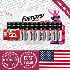 Max Aa Batteries (36-Pack), Double A Alkaline Batteries