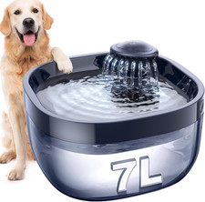 7L/1.8Gal Dog Water Fountain for Large Dog, Dog Water Bowl Dispenser