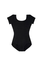 Capezio Womens Classic Short Sleeve Leotard,Black,X-Large