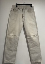 Vintage Levi's 501 Jeans Mens Fit 32x30 Gray Button Fly Made In USA 80s 90s