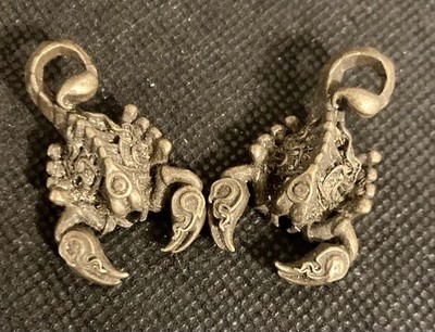 Handcrafted 1 3/8'' Brass Scorpion Figurines Lot of 2 