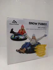 Brace Master Snow Tube - 47 Inch Inflatable Heavy Duty Snow Sled Tube 6mm