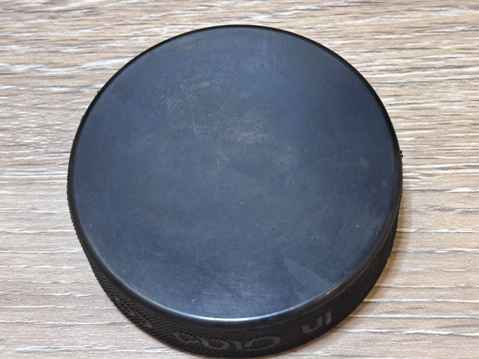 Vintage Official USA Hockey Logo Puck In Glas Co Made in Slovakia