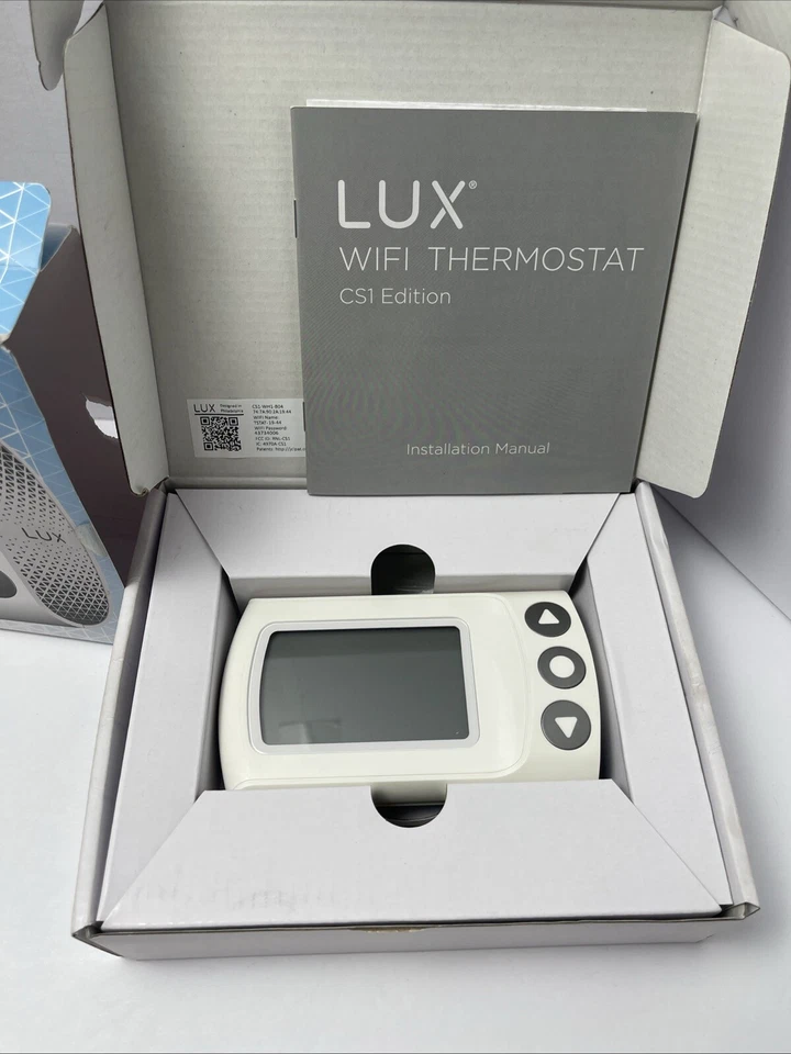 LUX Built In WiFi Heating and Cooling Touch Screen Smart-Enabled Thermostat - Image 2 of 4