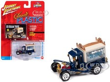 GEORGE BARRIS ICE CREAM TRUCK BLUE 1/64 BY JOHNNY LIGHTNING JLPC015-JLSP395