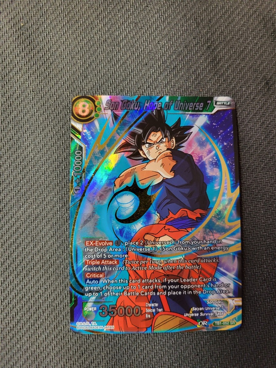 1x DBS Son Goku, Hope of Universe 7 SR TB1-052 - Tournament of