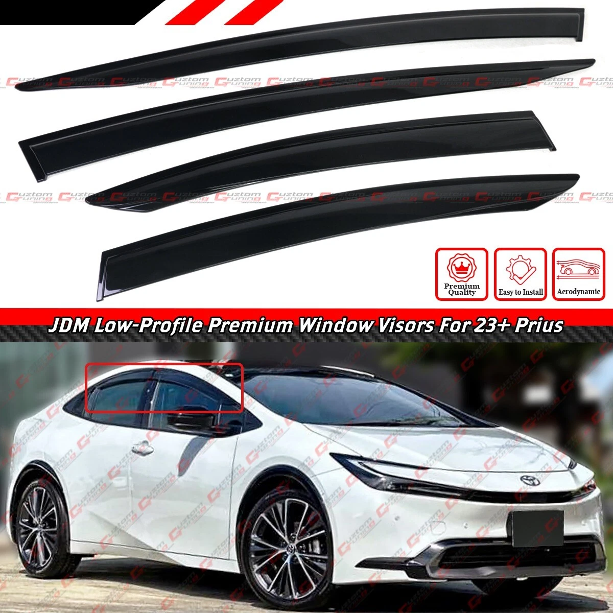 Toyota prius window rain guards deals