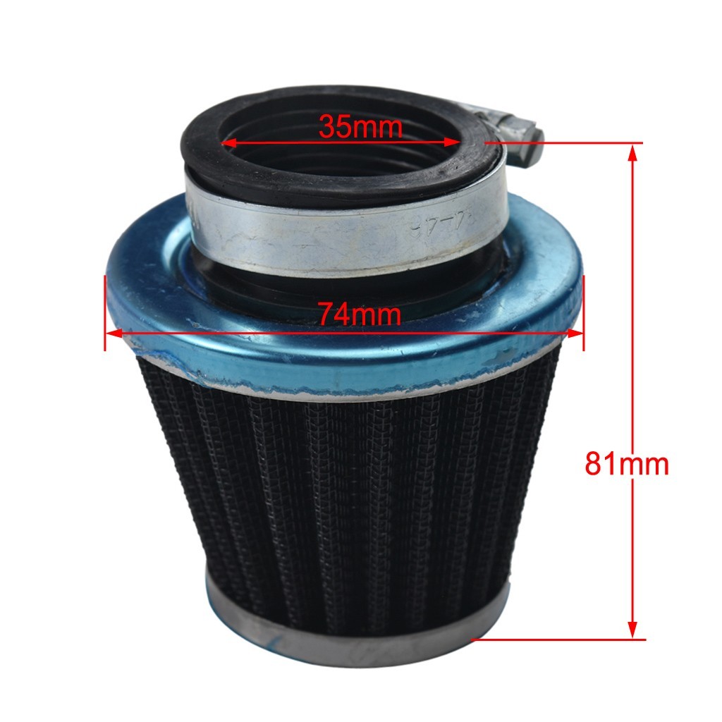 35mm Chrome Top Air Filter For 50cc 70cc 90cc 110cc ATV – Fits Kazuma Sunl Coolster Taotao Dirt Pit Bike