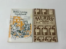2 Vintage Cookbooks Prevention's Better Living Cookbook & Herbs for Health 1976