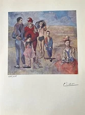 Pablo Picasso Original Signed Print The Saltimbanques, 1905 