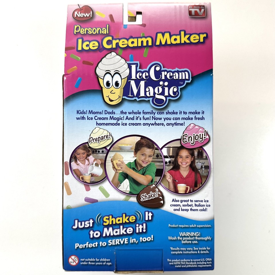 Ice Cream Magic Personal Ice Cream Maker w/Spoon As Seen On TV eBay