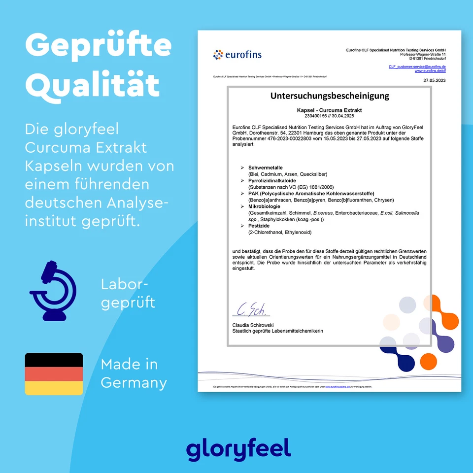 Curcuma Extrakt Kapseln - 95% Extrakt Hochdosiert - Angereichert mit Bio Curcuma - Bild 4 von 4