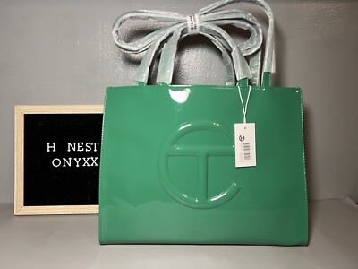 Medium Greenscreen Patent Telfar *NEW COLOR*