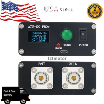 Assembled ATU100 Automatic Antenna Tuner 100W 1.8-50MHz+0.96'' OLED Display+Shell