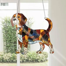 Beagle Dog Window Hanging, Beagle Dog Decorative Art, Gift For Dog Lover