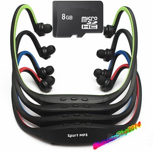 Lettore MP3 Sport Palestra Corsa cuffie senza Fili + MICRO SD 8GB | eBay