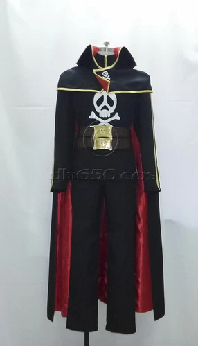 Galaxy Express 999 Phantom Harlock Space Pirate Captain Harlock Cosplay Costume