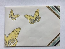 Custom Letter, Hand Drawn Envelope Art, Handmade, Mail Creative Gifts, Butterfly