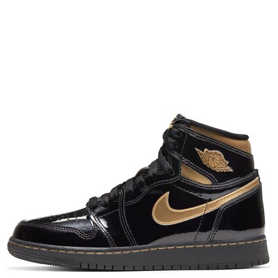ナイキ　アメフトスパイク JORDAN メタリックゴールド・ブラック　サイズ27 Nike Jordan 1 Retro Hi Black Metallic Gold (575441-032) Grade