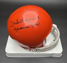 Dick Kazmaier SIGNED Princeton Tigers Mini Helmet 1951 Heisman PSA AUTOGRAPHED