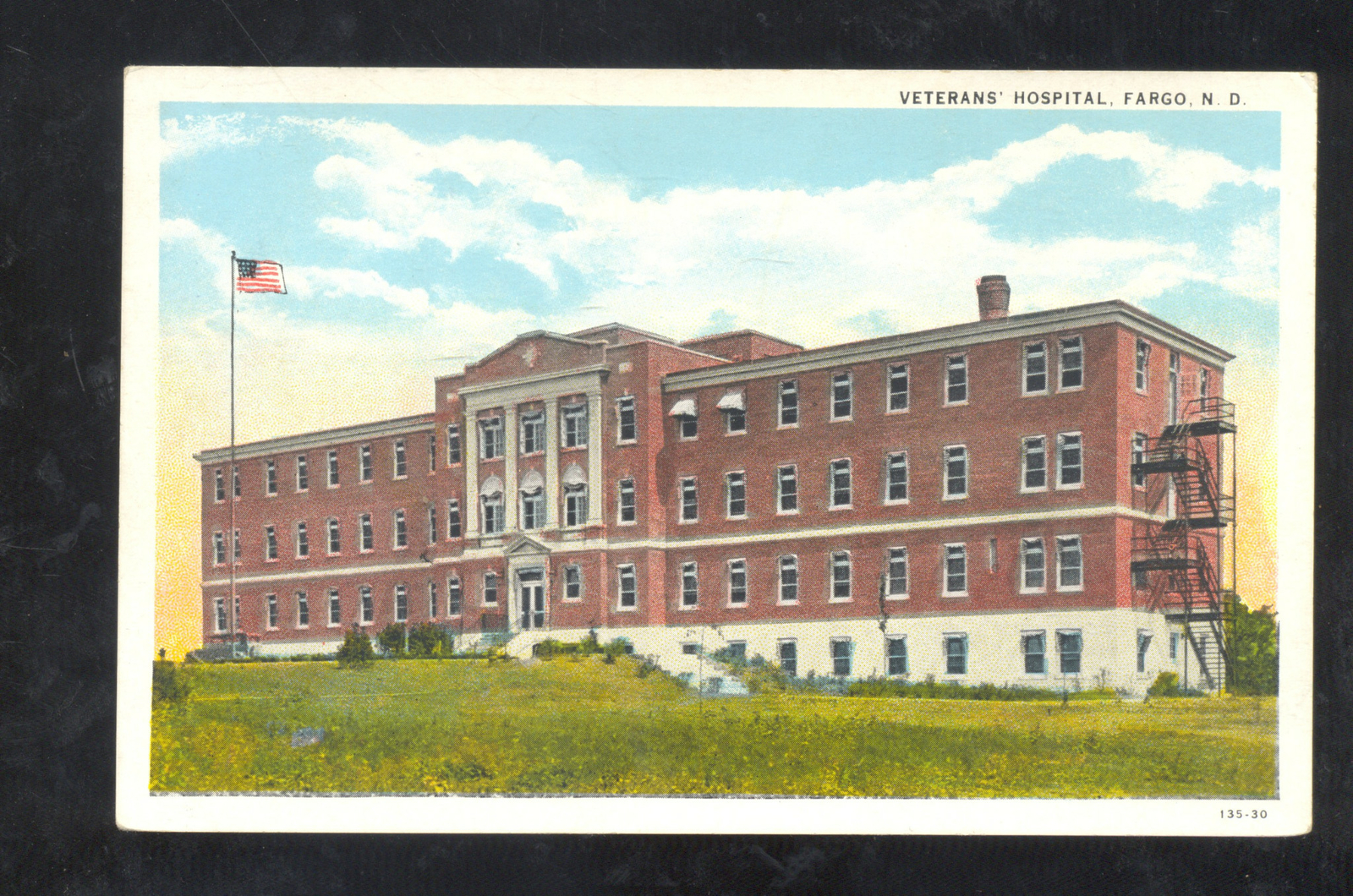 FARGO NORTH DAKOTA VETERANS HOSPITAL VINTAGE POSTCARD eBay
