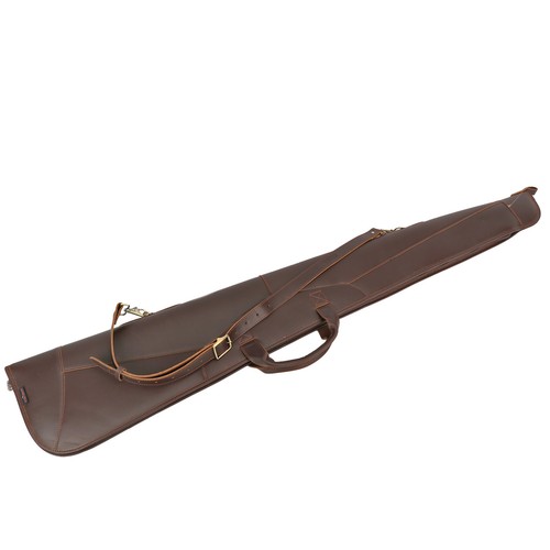 Tourbon Leather Shotgun Case Gun Slip Zippered Cover Bag Soft Padded Hunting NEW - Picture 19 of 22