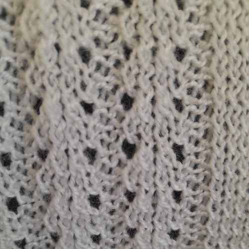 Vintage Handknit Acrylic Jumper Unworn Size 12 Medium Pristine White - Picture 5 of 6