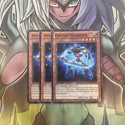 BP02-DE103 x3 Photon Thrasher Mosaic Foil Top Zustand Yugioh