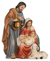 Heilige Familie Als Krippenblock - Mini-Krippe Mit Maria Und Josef & Jesuskind