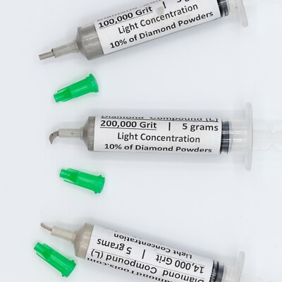 Diamond Paste Set 3 Syringes 000 Grit X 5 G L 10 Concentration Ebay Diamond Paste Set 3 Syringes 000 Grit X 5 G L 10 Concentration Ebay