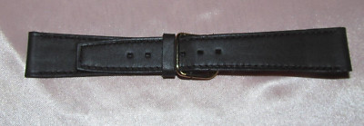 Bracelet Real Cow Brown Watch Width 20 MM New Loop Golden