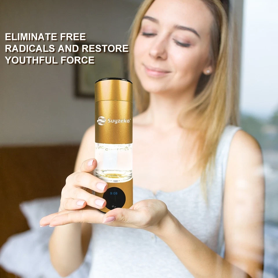 230ml Portable Hydrogen Rich Water Maker Alkaline Bottle Cup Ionizer Generator - Image 3 of 4