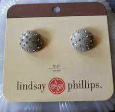 Lindsay Phillips Shoe Snaps Leigh Round Beige One Size Jewelry NWT