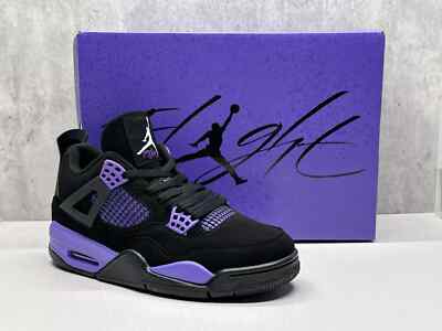 air jordan 4 black purple
