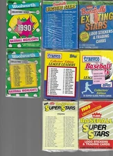 1988  REVCO BASEBALL LEAGUE LEADERS COMPLETE SET