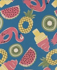 New Summer Pool Party Theme Vinyl Tablecloth Flamingos Ice Cream Pineapple 52x70