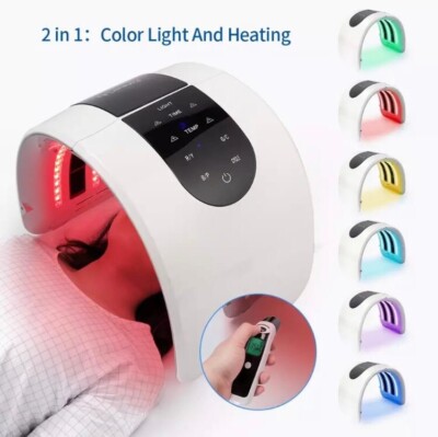 Equipo de belleza de fototerapia LED, mascarilla Facial, 7colores