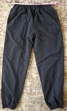 Le Coq Sportif SZ M Men's Black Track Athletic Sweatpants Lined