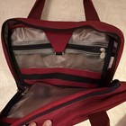 Bally's Paris Las Vegas Red Fabric Makeup Bag Zippered with Handle — photo 2