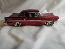 JADA 1:24 Dub City 1958  Chevy Impala Lowrider Red Dub City #HM2