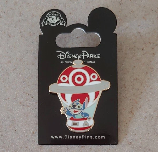 Disney Pin #63549 Hot Air Balloon - Mystery Pin Collection - Stitch Waving Hello