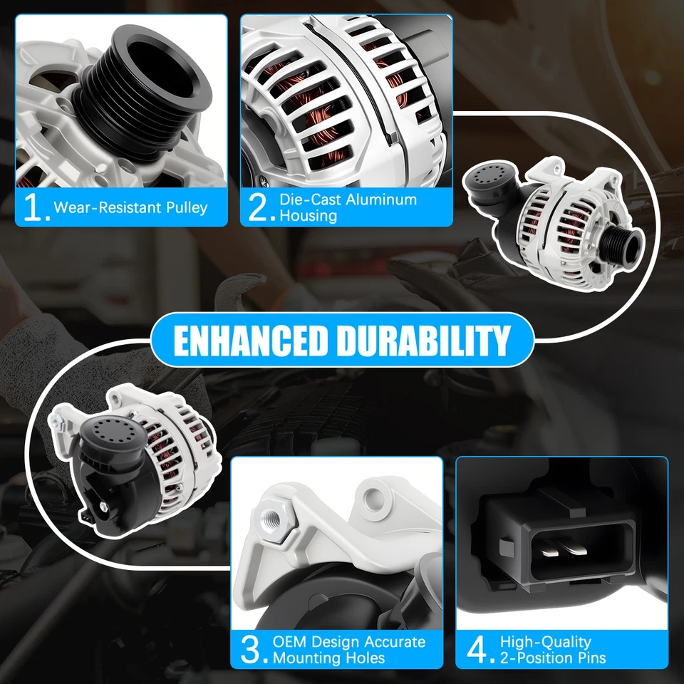 13882 Alternator for 2001-2006 BMW 330Ci 325i 325Xi Z3 325Ci 525i 330i 323i 530i Foto 4 de 4