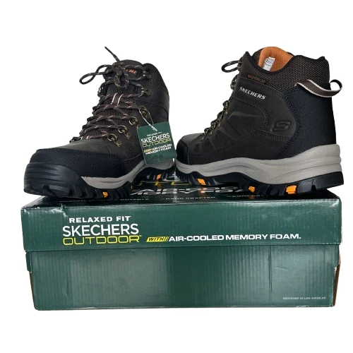 Skechers Mens Hiking Relment Daggett Chocolate Size UK 8.5 EU 42.5 Boots 204642.
